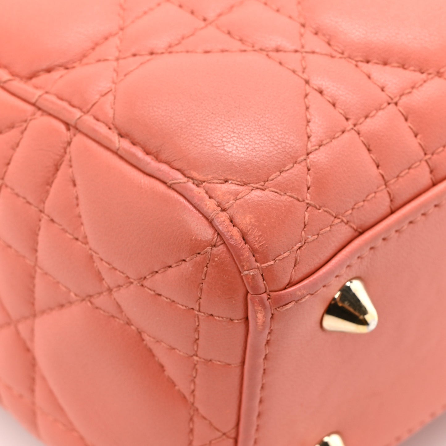 Lambskin Cannage Small My ABCDior Lady Dior Pink Honey
