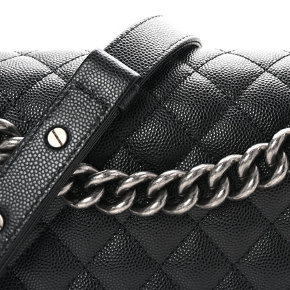 Chanel Caviar Quilted Medium Boy Flap Black 8 of 10