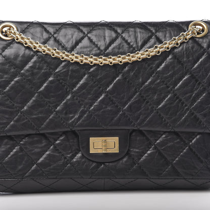 Chanel Aged Calfskin Quilted 2.55 Reissue 226 Flap Black 9 of 14