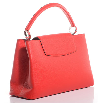Louis Vuitton Taurillon Capucines MM Coquelicot 3 of 7