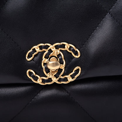 Chanel Lambskin Quilted Medium Chanel 19 Flap Black 10 of 10