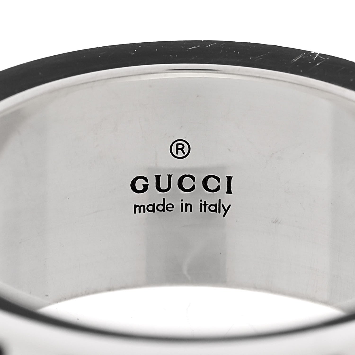 Gucci Sterling Silver GG Bee Band Ring 54 7 4 of 6