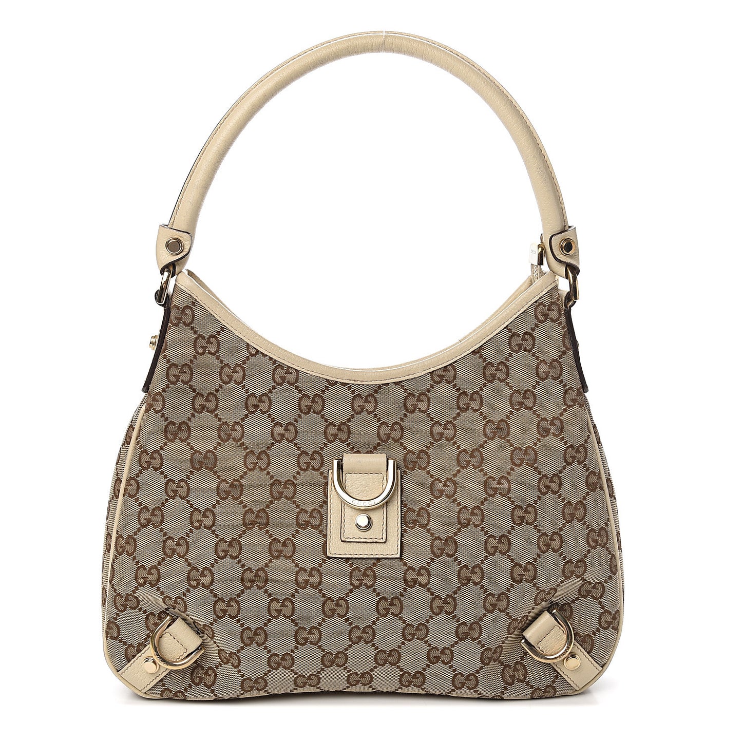 Monogram Medium Abbey D Ring Hobo Off White