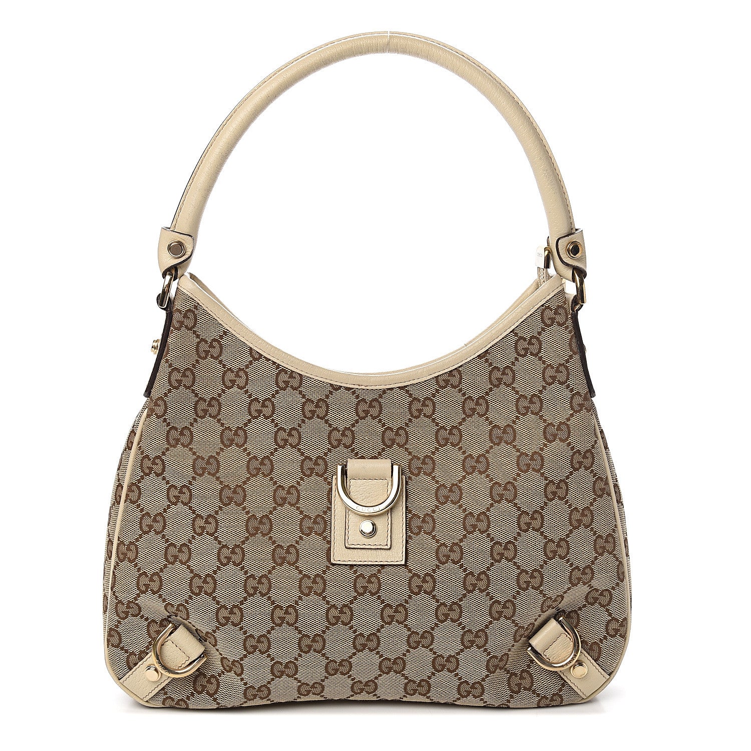 Gucci Monogram Medium Abbey D Ring Hobo Off White 1 of 9
