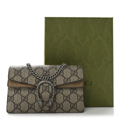Gucci GG Supreme Monogram Super Mini Dionysus Shoulder Bag Taupe 10 of 10