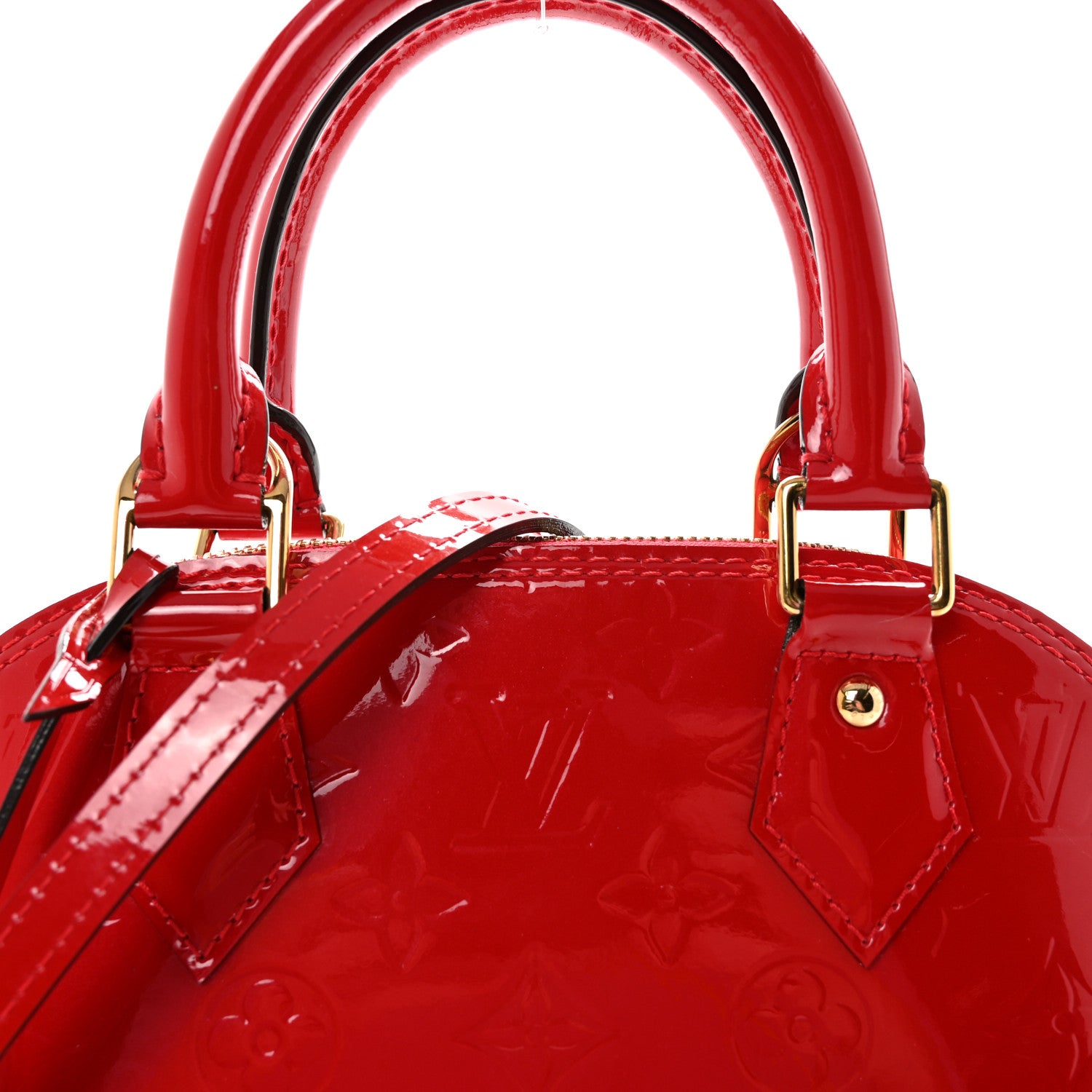 Louis Vuitton Vernis Alma BB Cherry 7 of 9