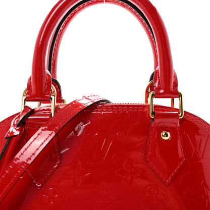 Louis Vuitton Vernis Alma BB Cherry 7 of 9