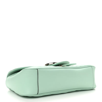 Gucci Calfskin Matelasse Small GG Marmont Shoulder Bag Water Green 4 of 10