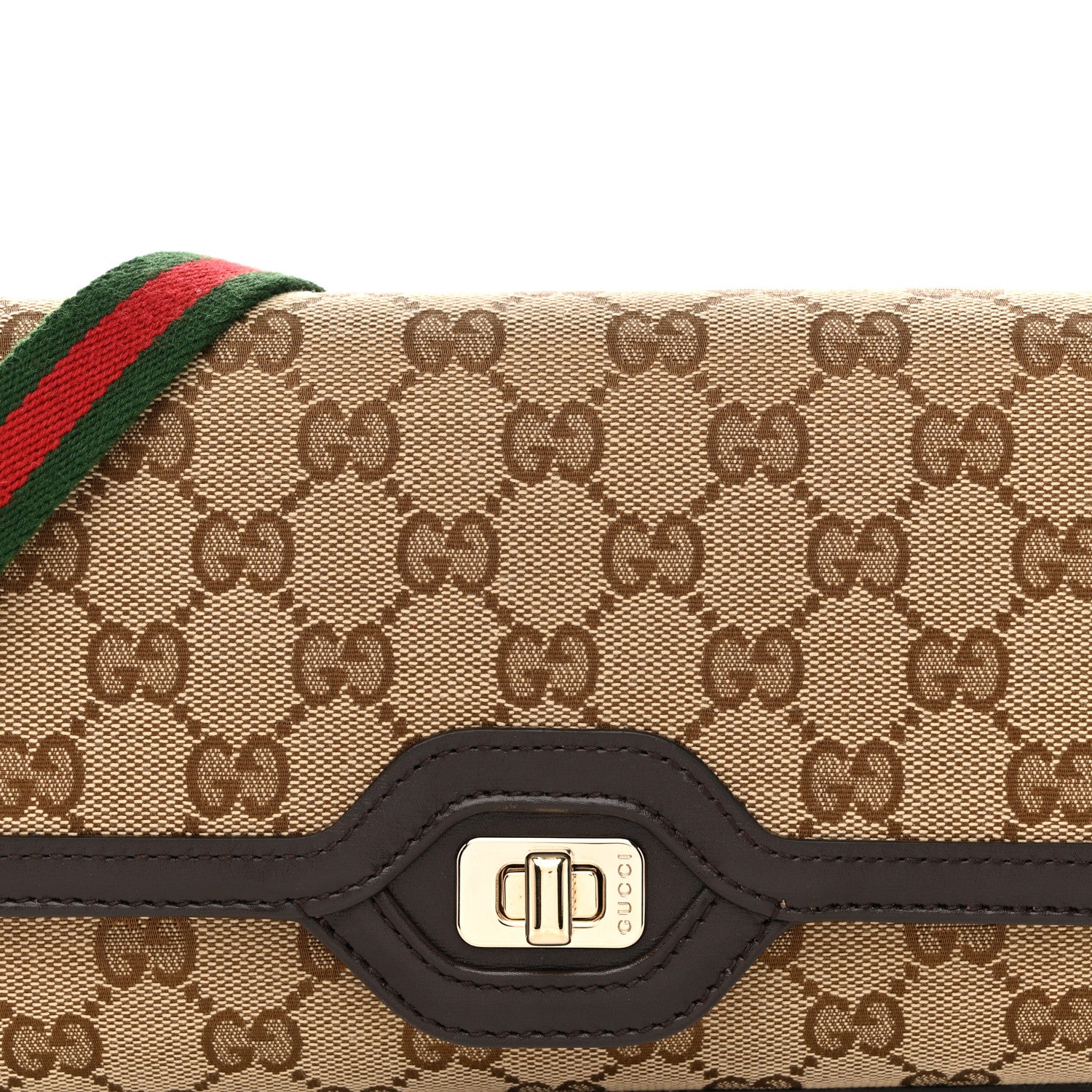 Gucci GG Monogram Small Luce Shoulder Bag Beige Ebony 8 of 11