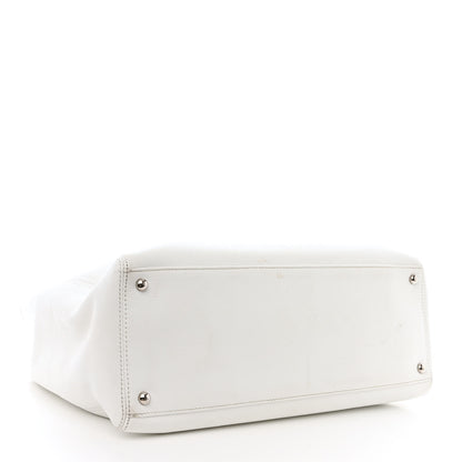 Chanel Calfskin Cerf Executive Shopper Tote White 4 of 23