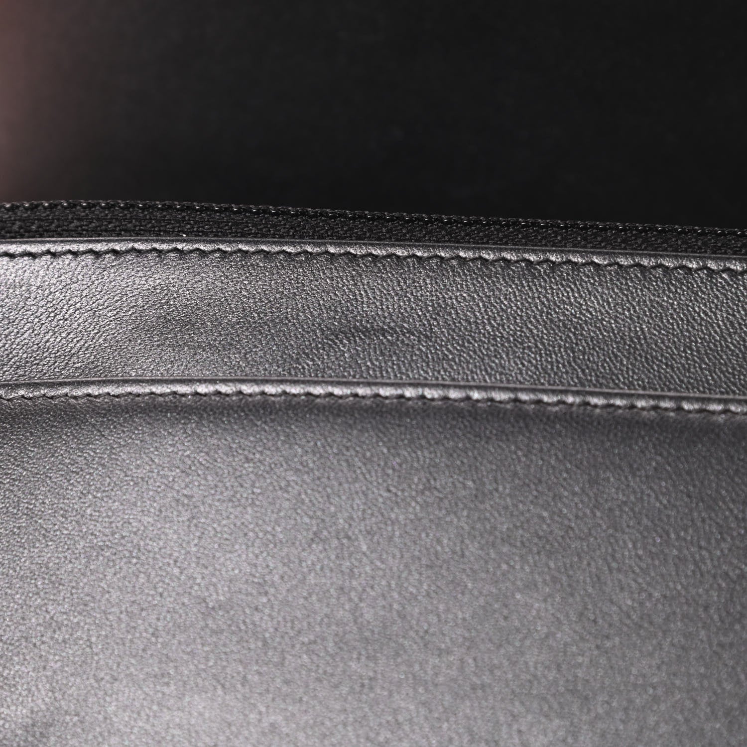 Chanel Iridescent Lambskin Quilted Pearl Wallet On Chain WOC Black 14 of 15