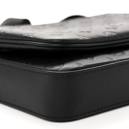 Louis Vuitton Calfskin Monogram Shadow Trio Messenger Black 9 of 10