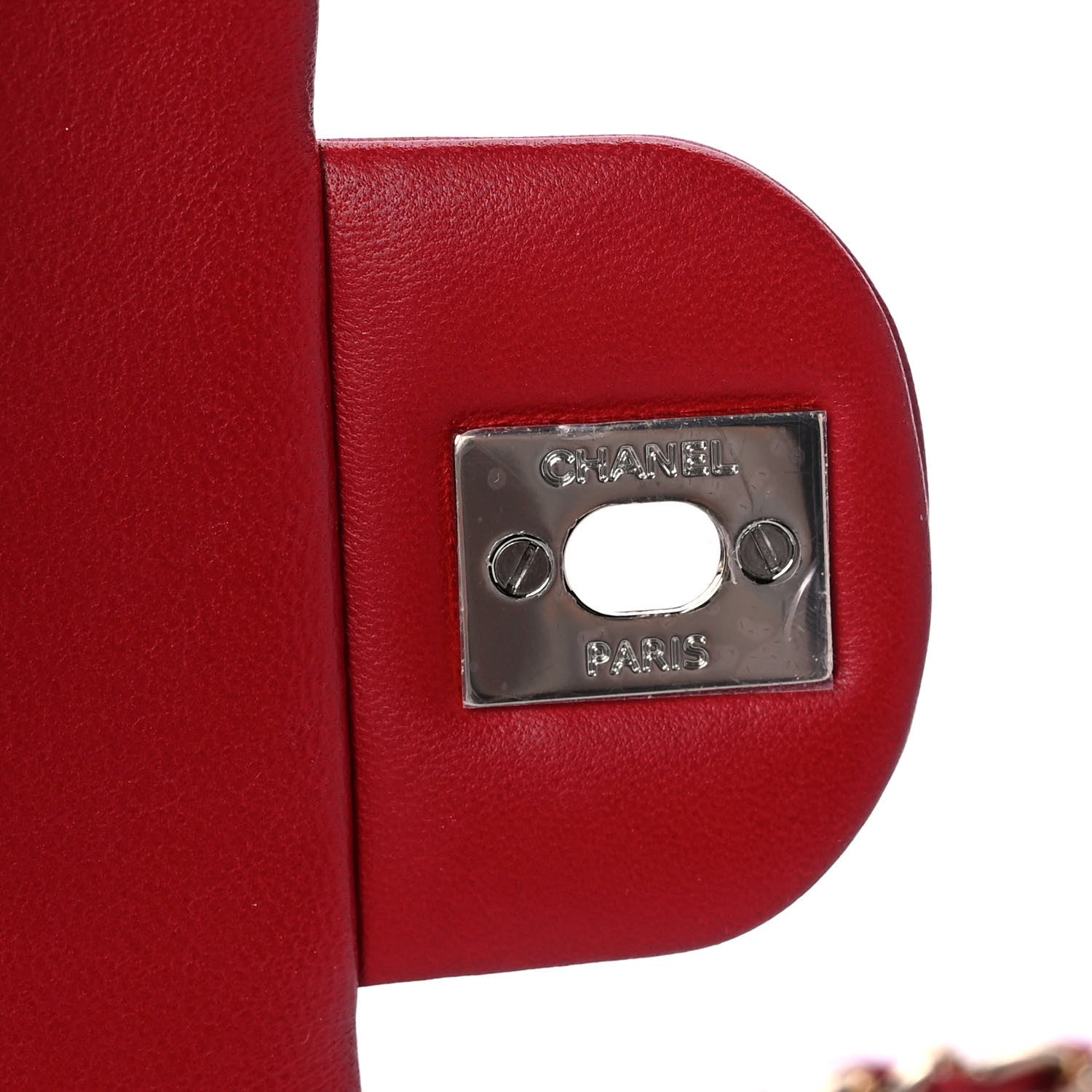 Chanel Lambskin Quilted Mini Rectangular Flap Red 7 of 11