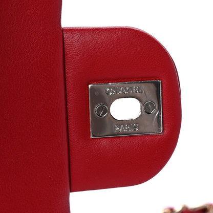 Chanel Lambskin Quilted Mini Rectangular Flap Red 7 of 11