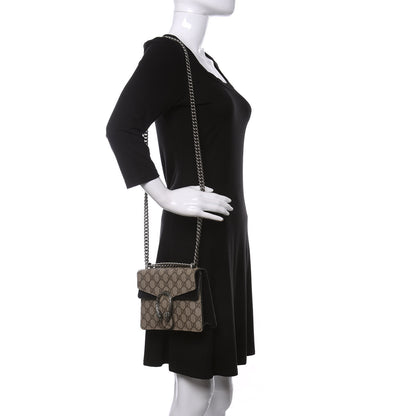 Gucci GG Supreme Monogram Mini Dionysus Shoulder Bag Black 2 of 15
