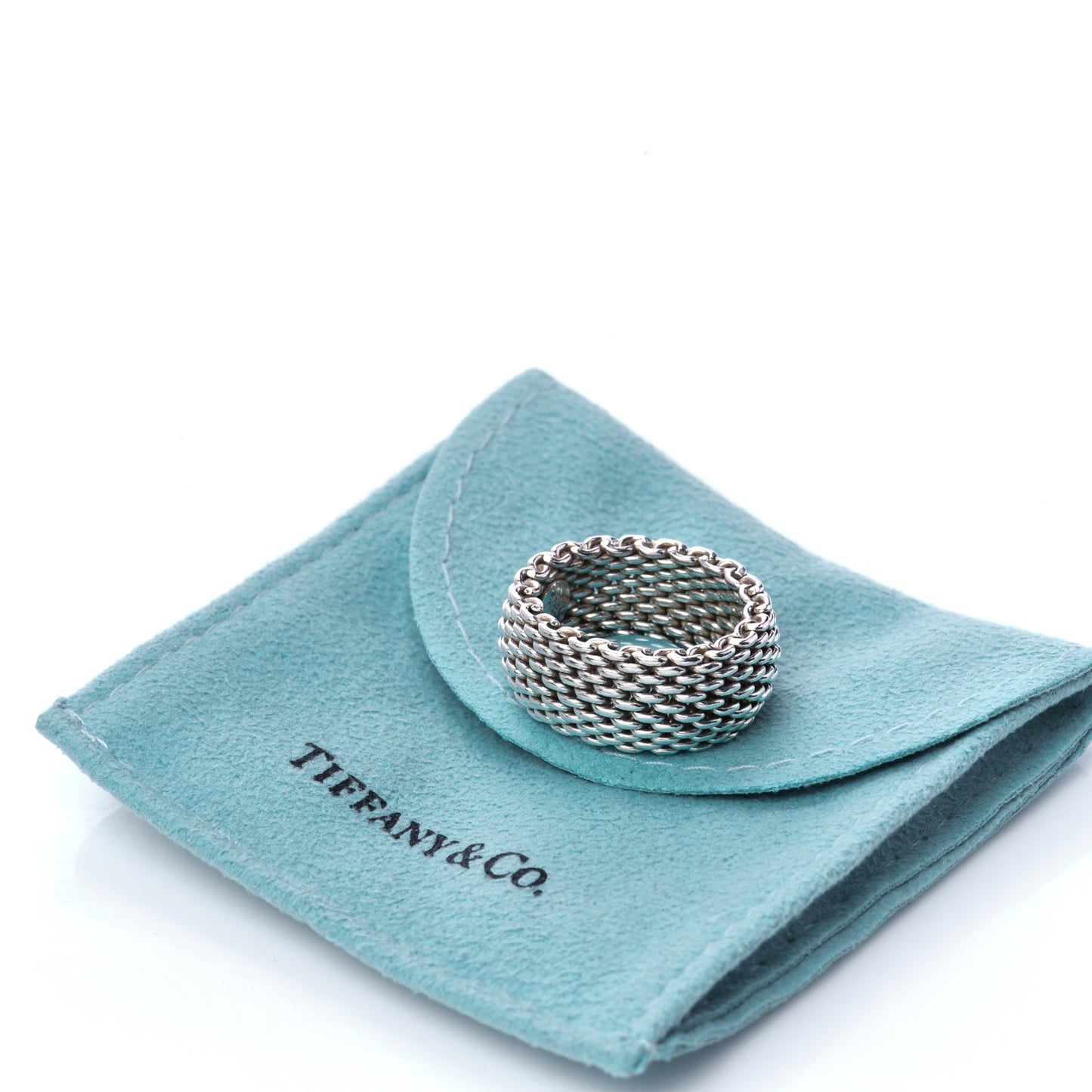 Sterling Silver Somerset Mesh Ring 52 6