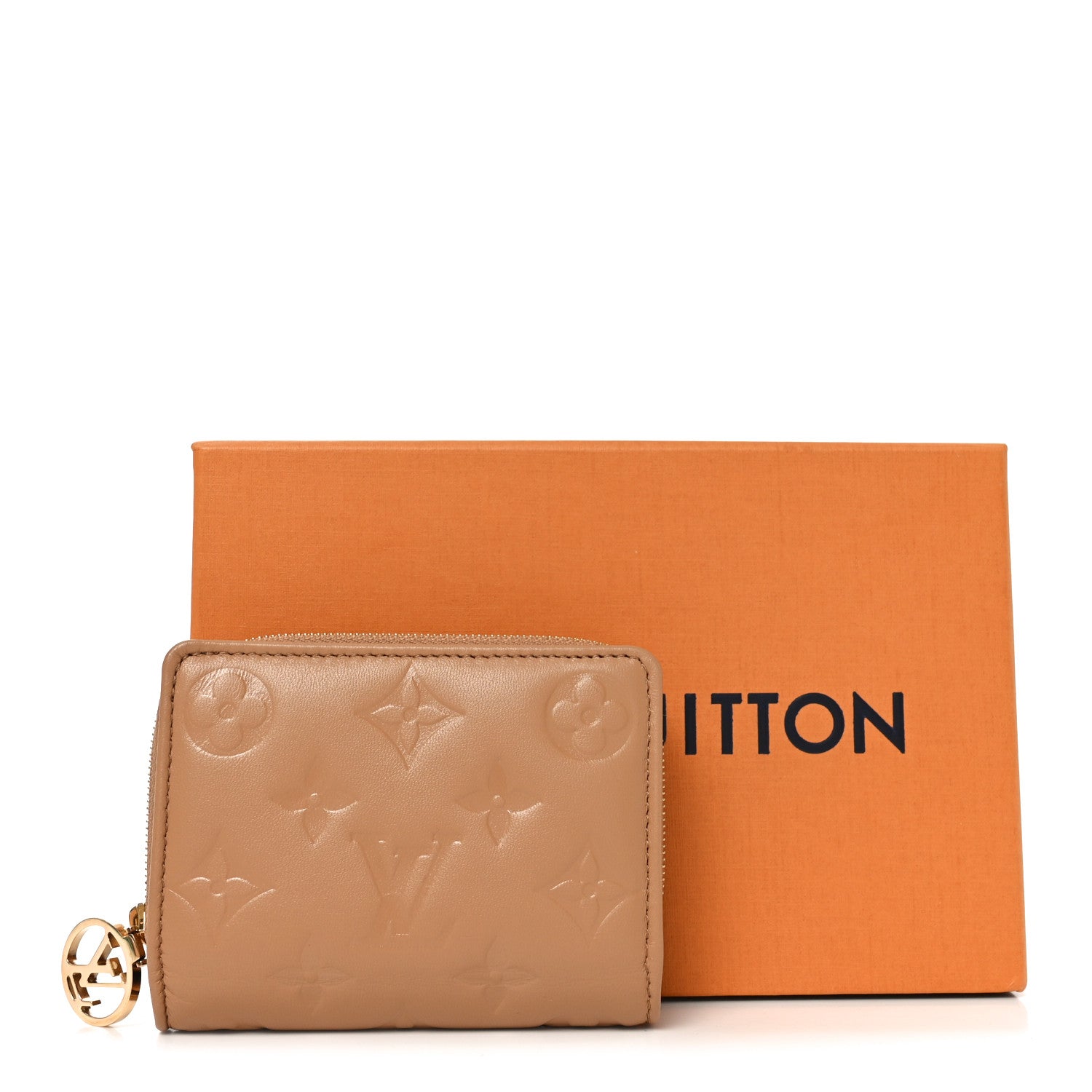 Louis Vuitton Lambskin Embossed Monogram Lou Coussin Wallet Camel 7 of 7