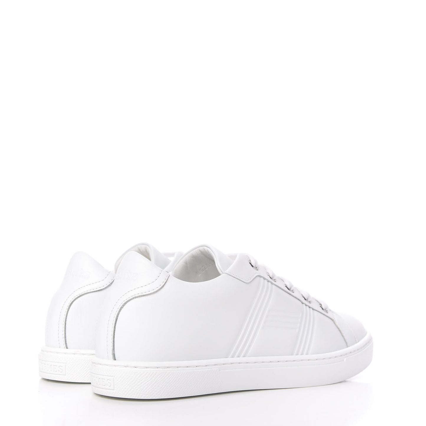 Calfskin Womens Advantage Sneakers 36.5 White