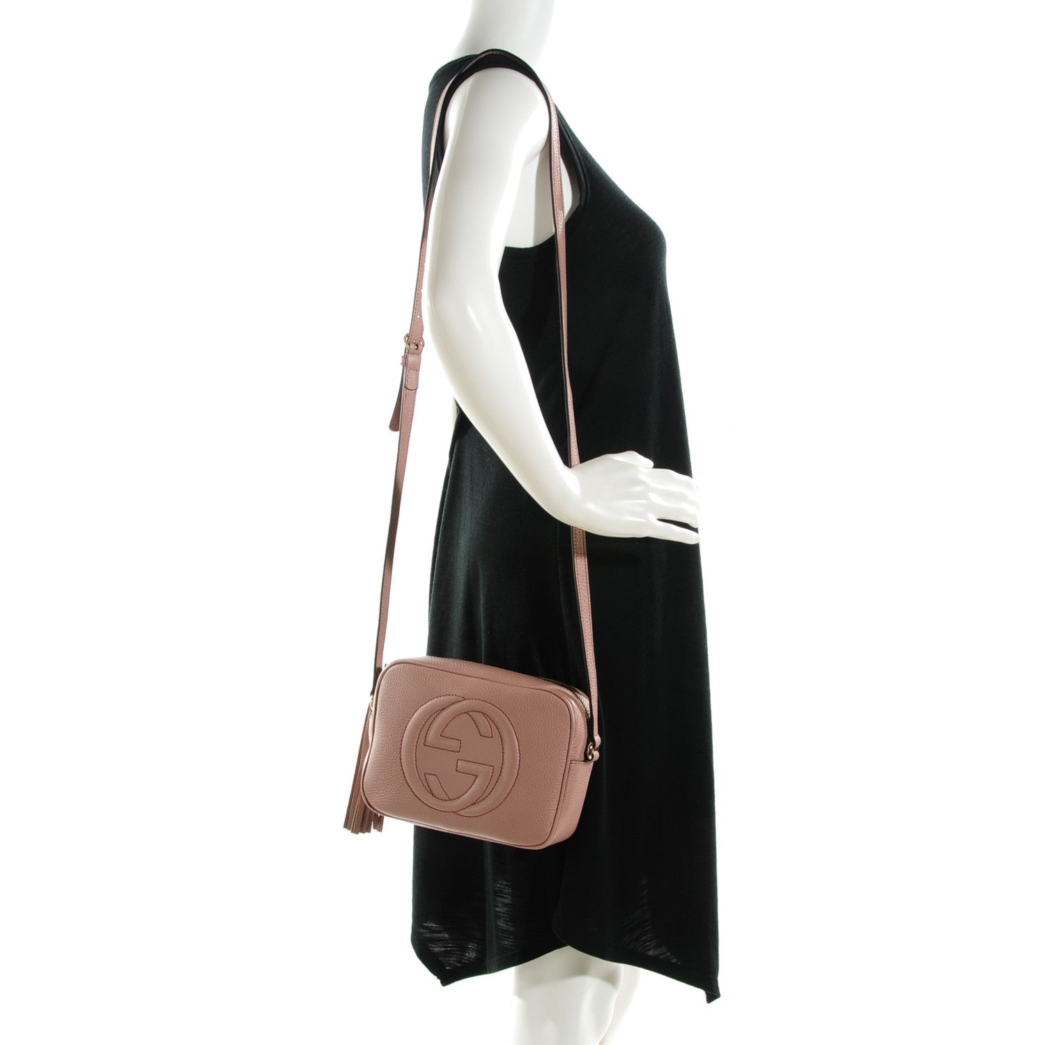 Gucci Cellarius Calfskin Small Soho Disco Bag Dark Cipria 2 of 7