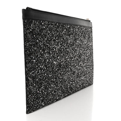 Saint Laurent Calfskin Glitter Zipped Tablet Holder Black 3 of 8