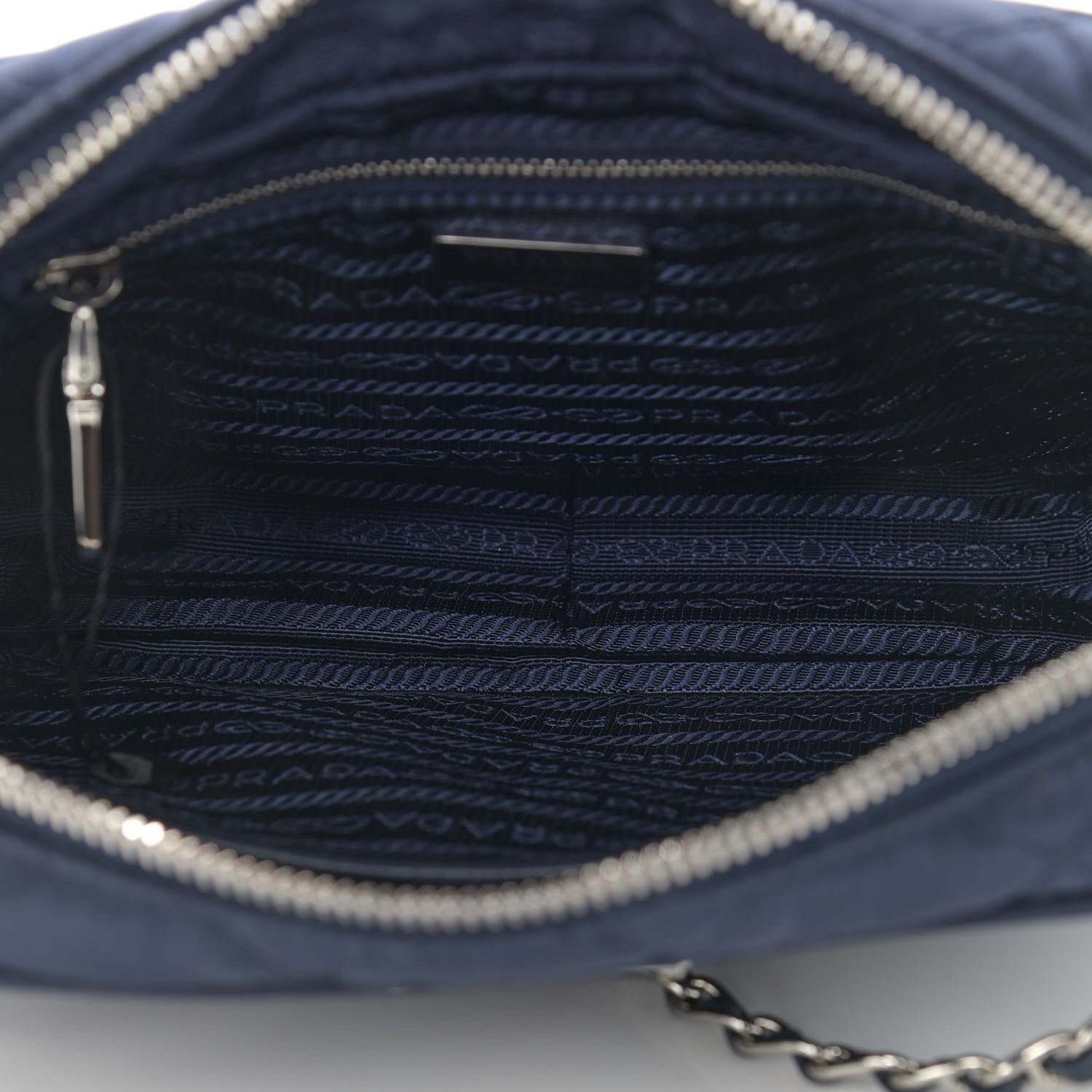 Prada Nylon Tessuto Impuntu Quilted Crossbody Bag Baltico 5 of 16