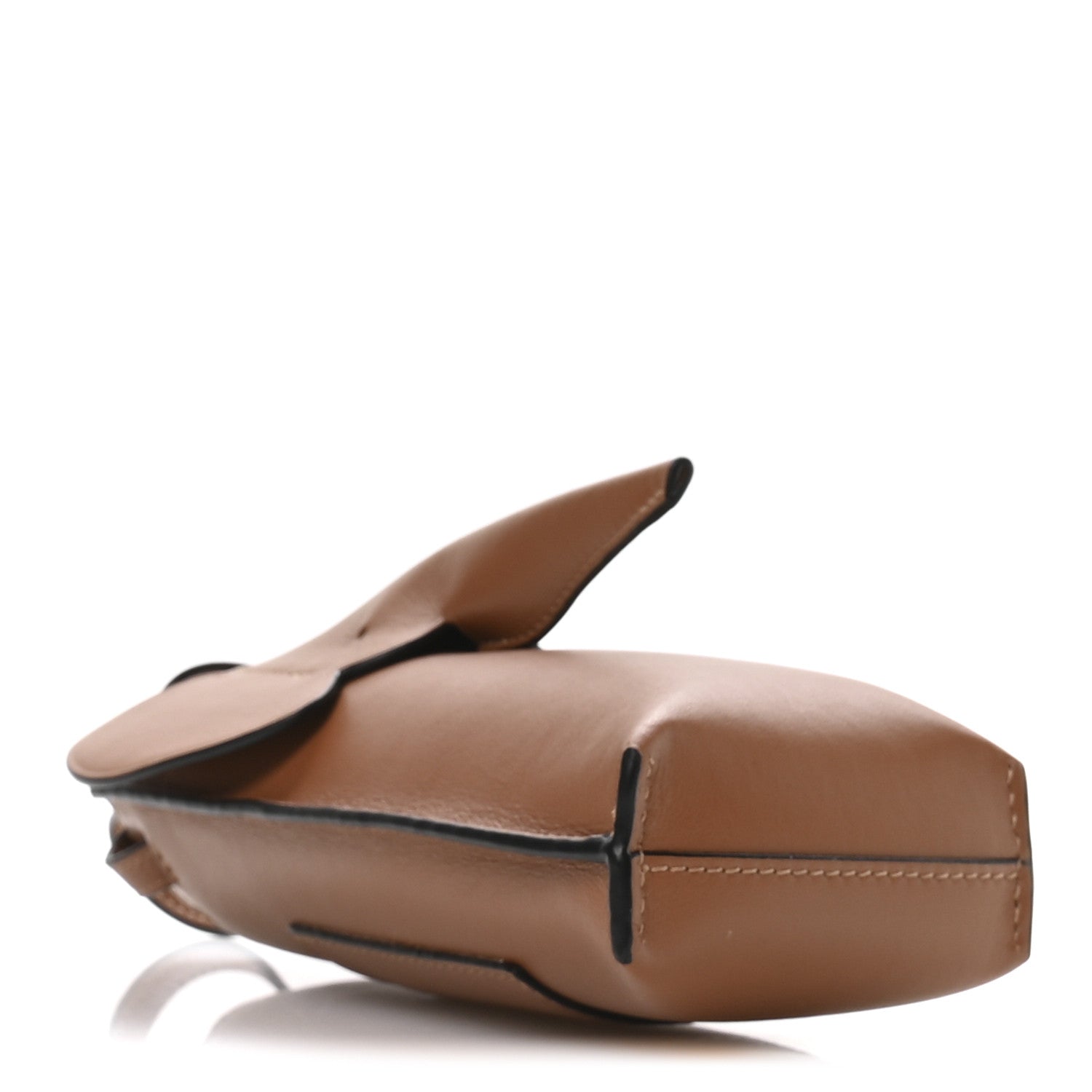 Loewe Calfskin Elephant Pouch Crossbody Bag Tan 4 of 10