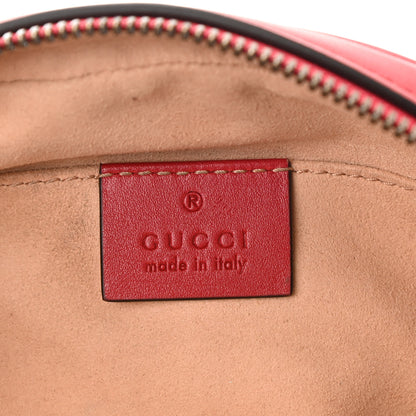 Gucci Calfskin Matelasse GG Marmont Belt Bag 95 38 Hibiscus Red 6 of 9