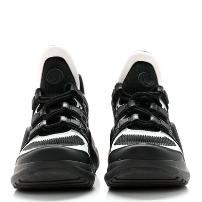 Louis Vuitton Calfskin Technical Nylon LV Archlight Sneakers 37 Black White 2 of 16