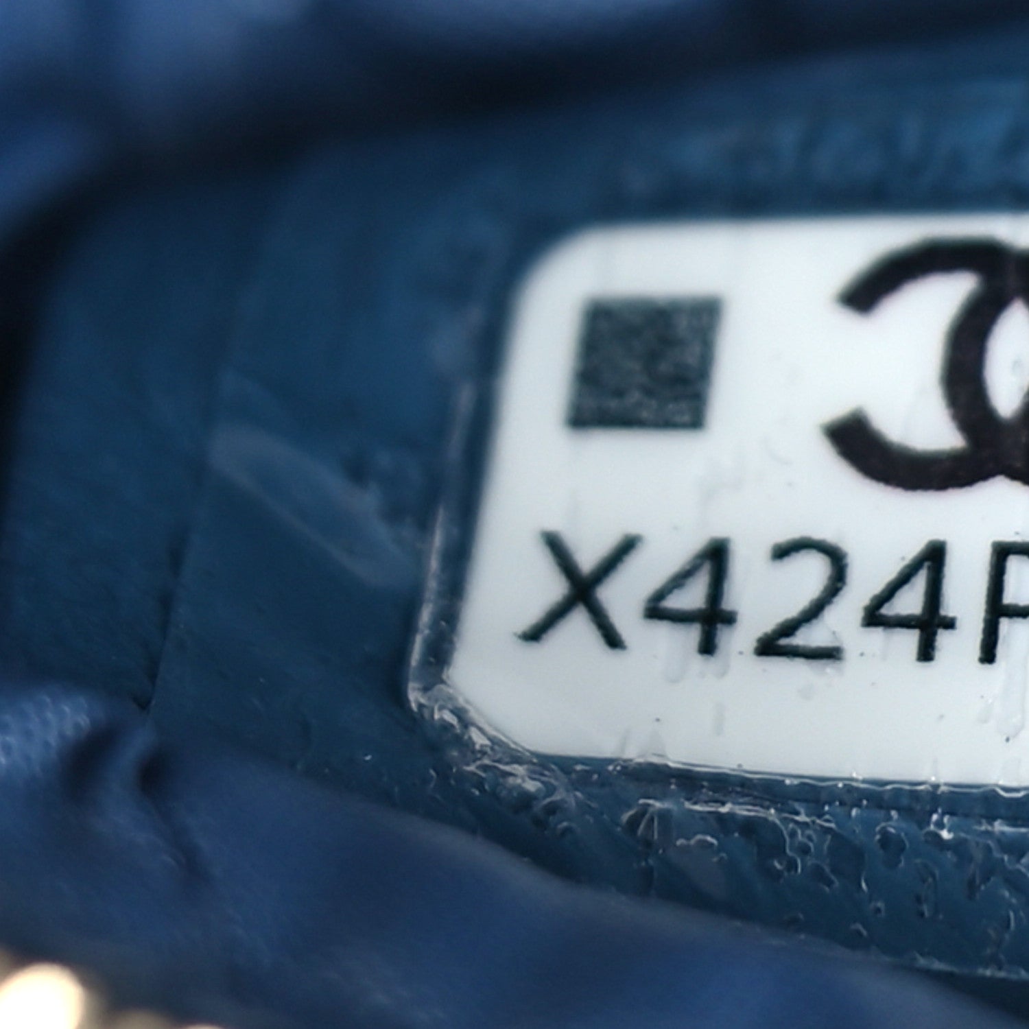 Chanel Denim Quilted Toiletry Case Blue 7 of 9