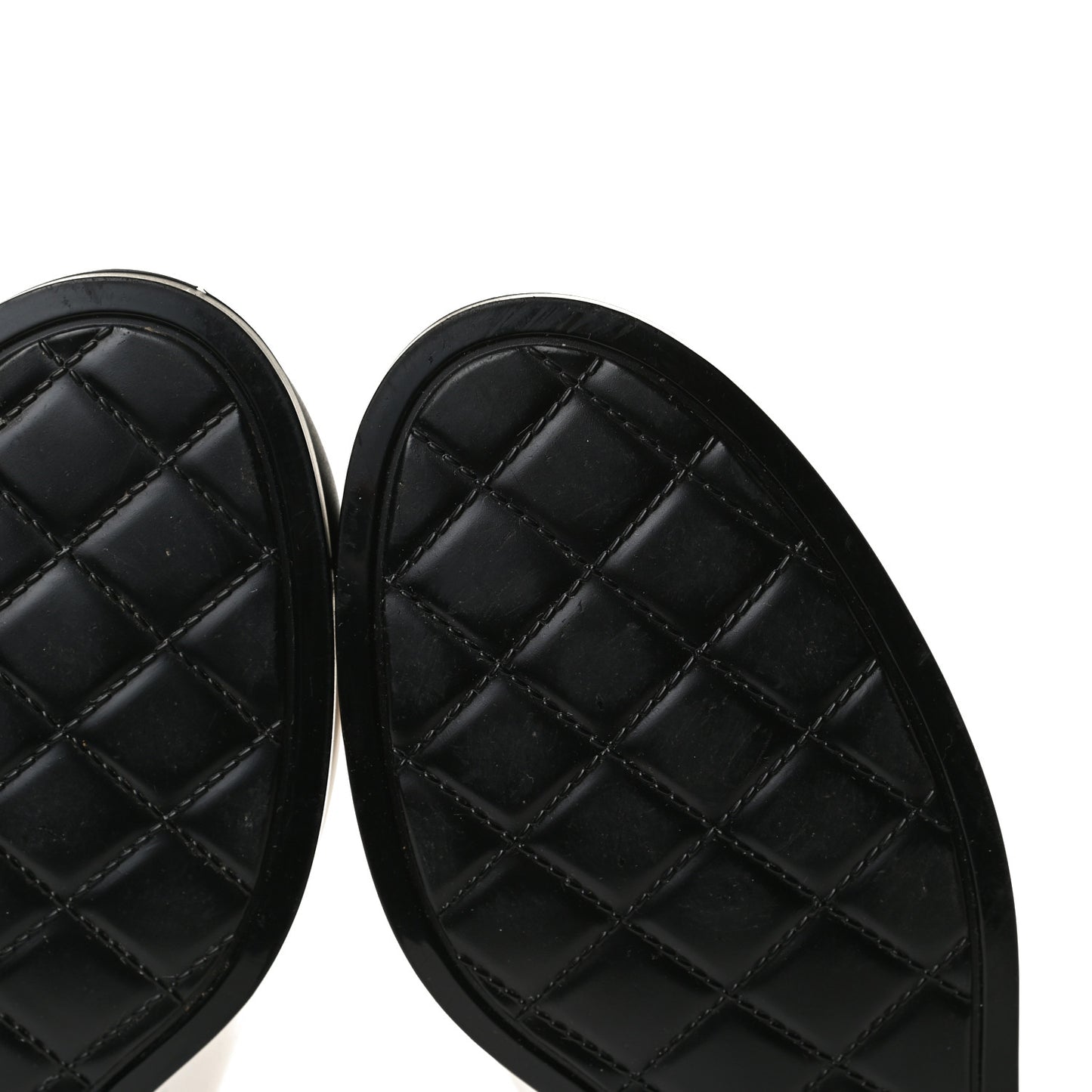 Rubber Rain Boots 38 Ivory Black