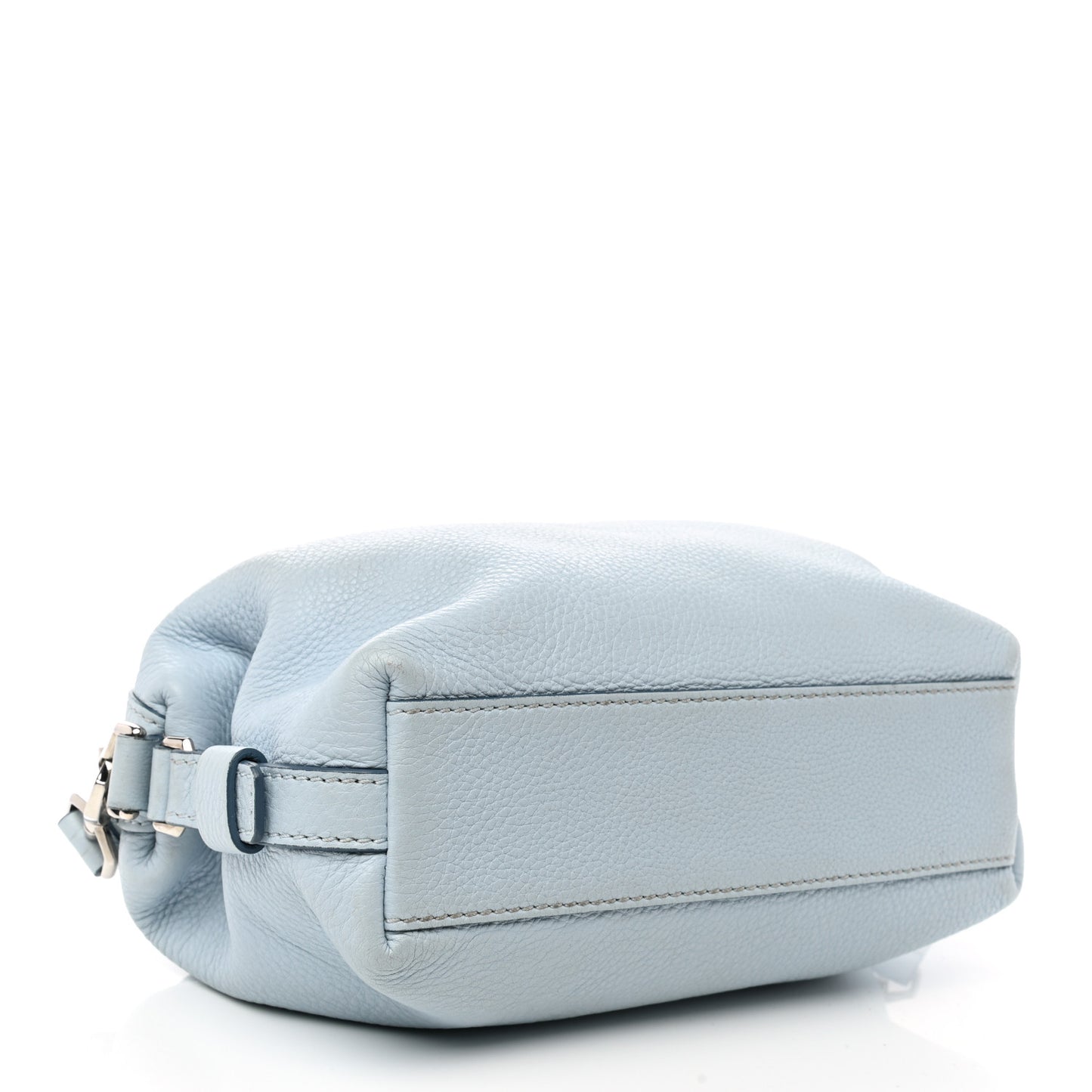 Waxed Calfskin Micro Nightingale Baby Blue