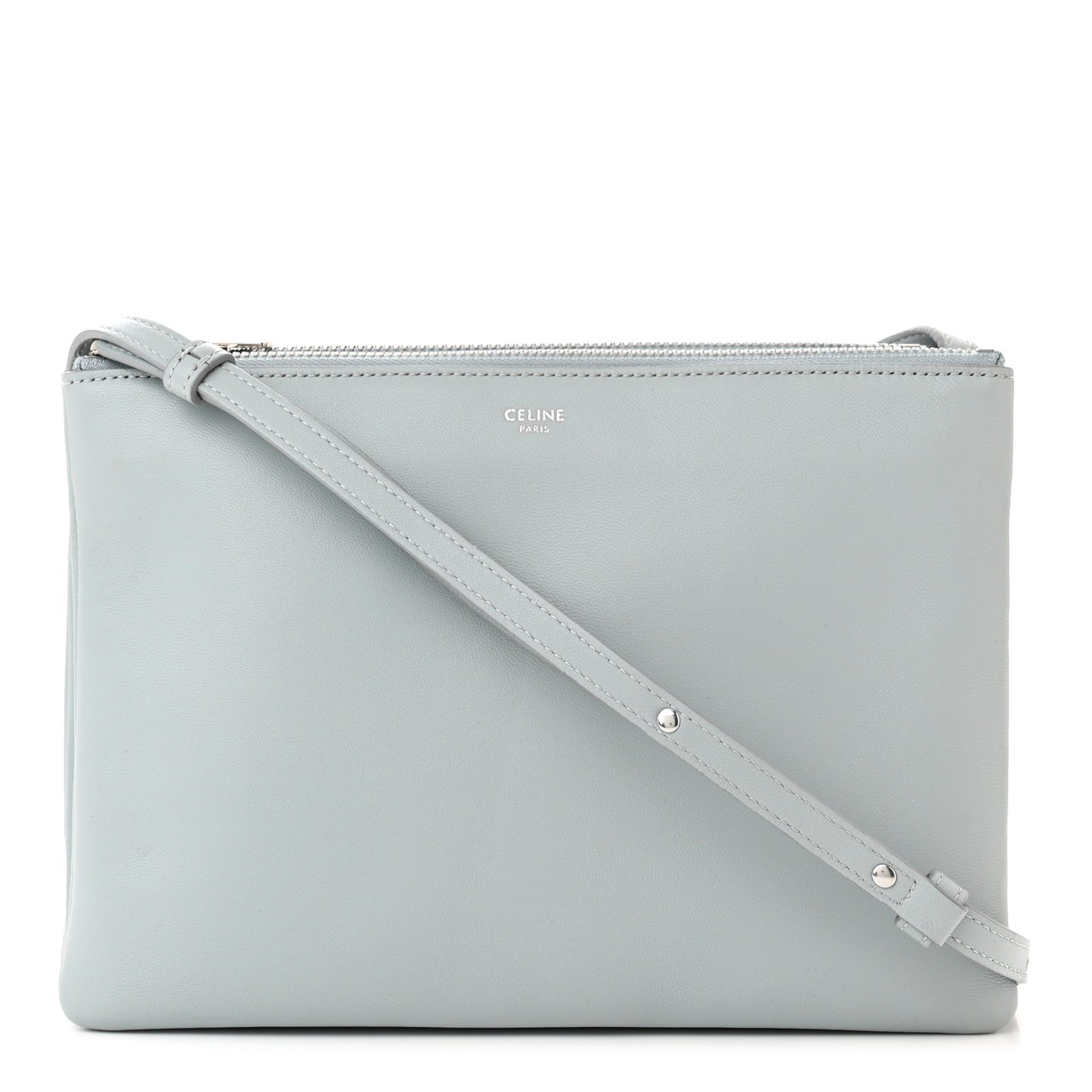 Lambskin Large Trio Crossbody Bag Mineral