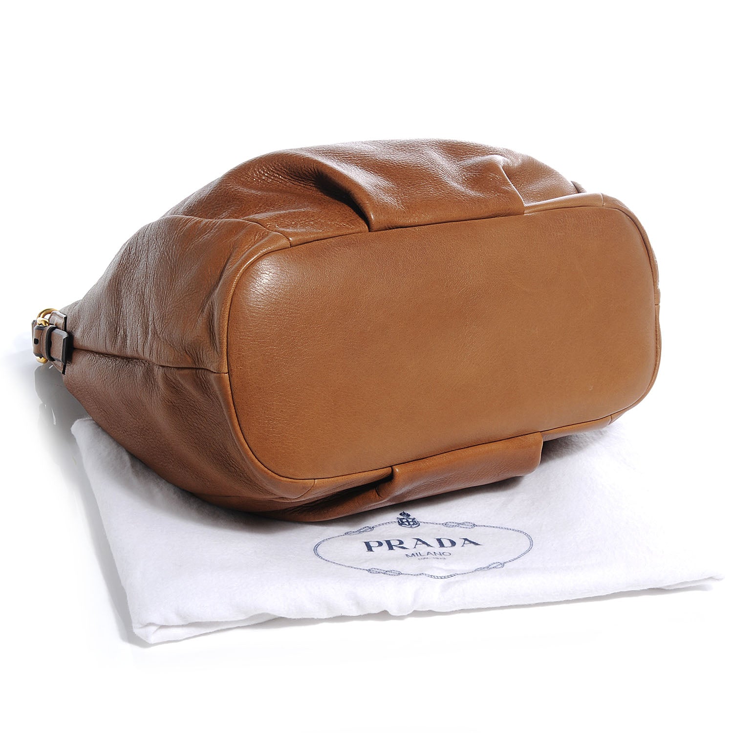 Prada Cervo Shine Hobo Nocciolo 4 of 9
