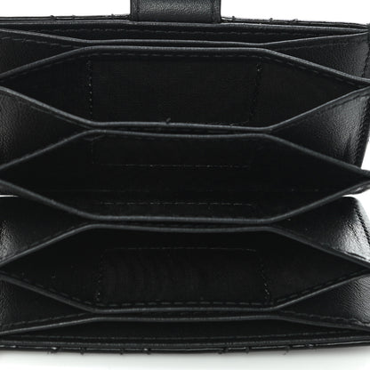 Christian Dior Patent Cannage Lady Dior 5-Gusset Card Holder Black 7 of 10
