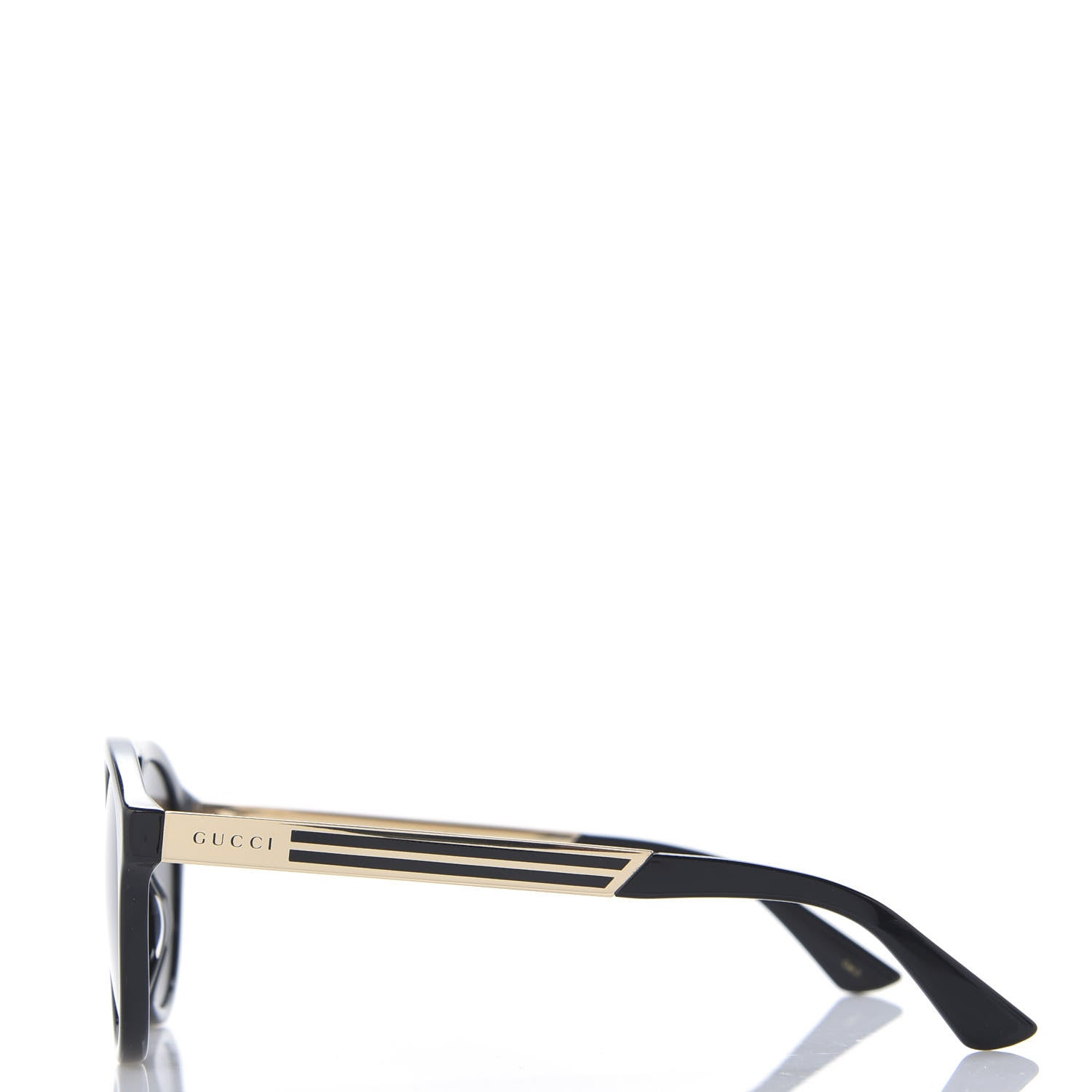 Gucci Acetate Mens Sunglasses GG0689S Black Gold 2 of 6