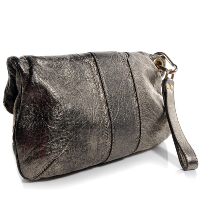 Jimmy Choo Leather Mave Foldover Clutch Metallic 3 of 7