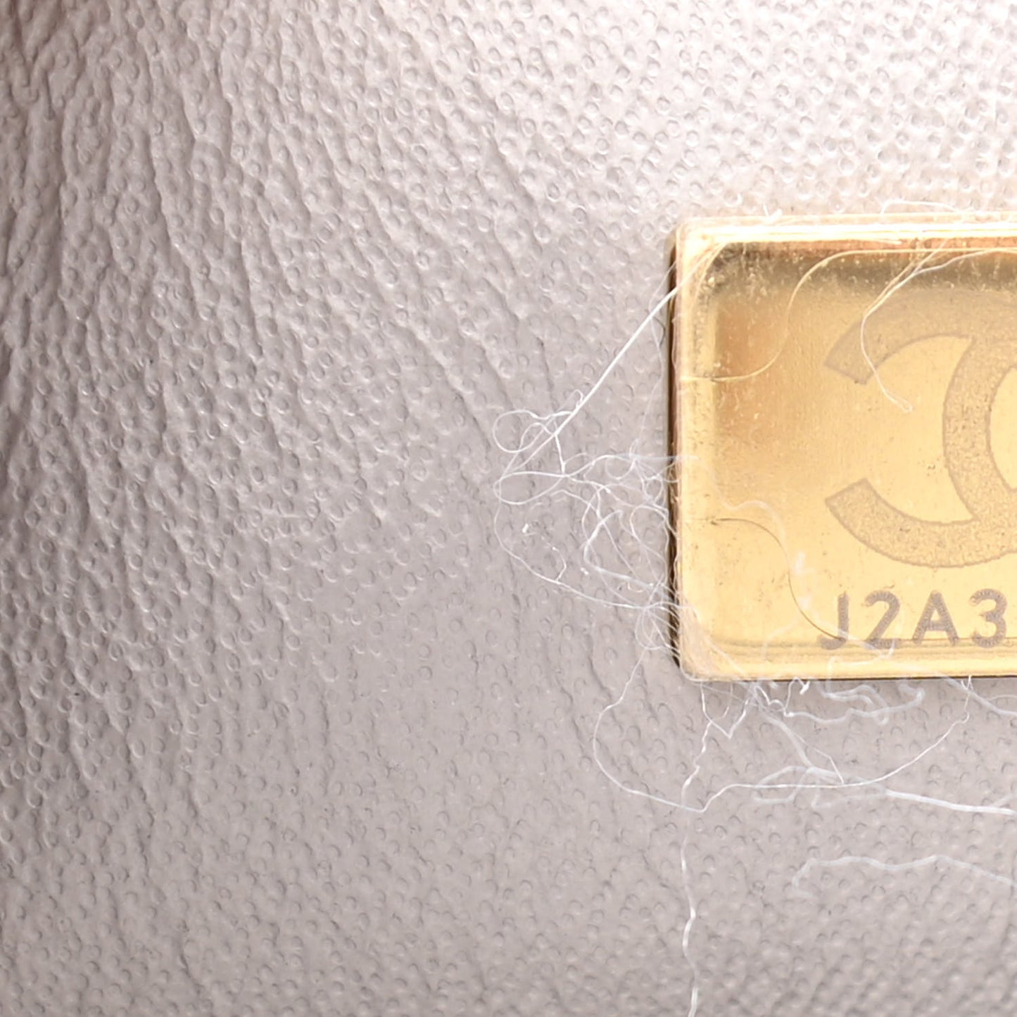 Lambskin Quilted Mini Top Handle Rectangular Flap Grey