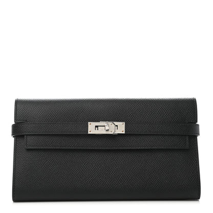 Hermes Epsom Kelly Longue Wallet Black 1 of 7