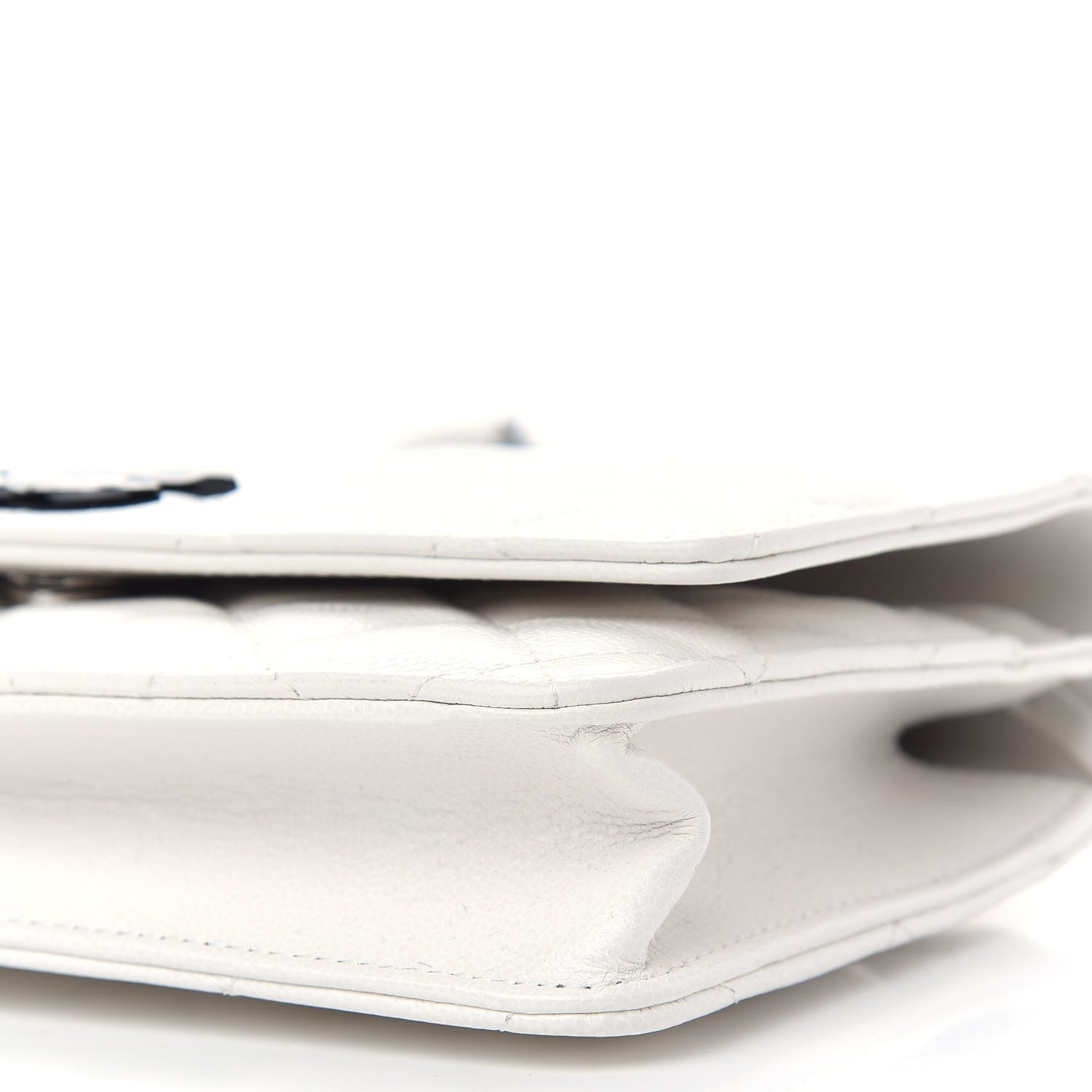 Chanel Caviar Quilted My Everything Wallet On Chain WOC White 10 of 10