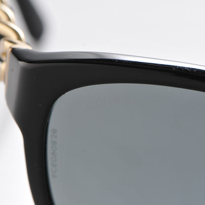 Chanel Butterfly Chain Sunglasses 5215-Q Black 7 of 7