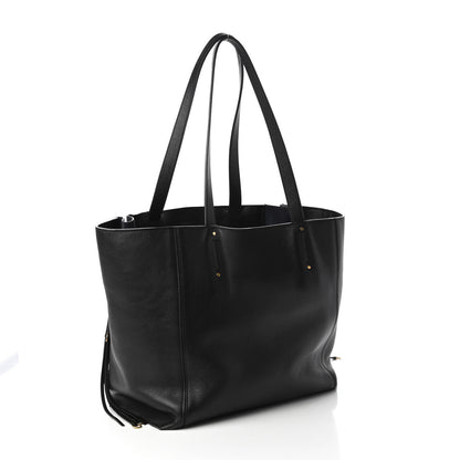 Chloe Smooth Calfskin Medium Milo Shopping Tote Black 3 of 11