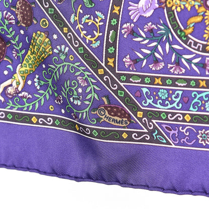 Hermes Silk Peuple Du Vent Pocket Square 3 of 5