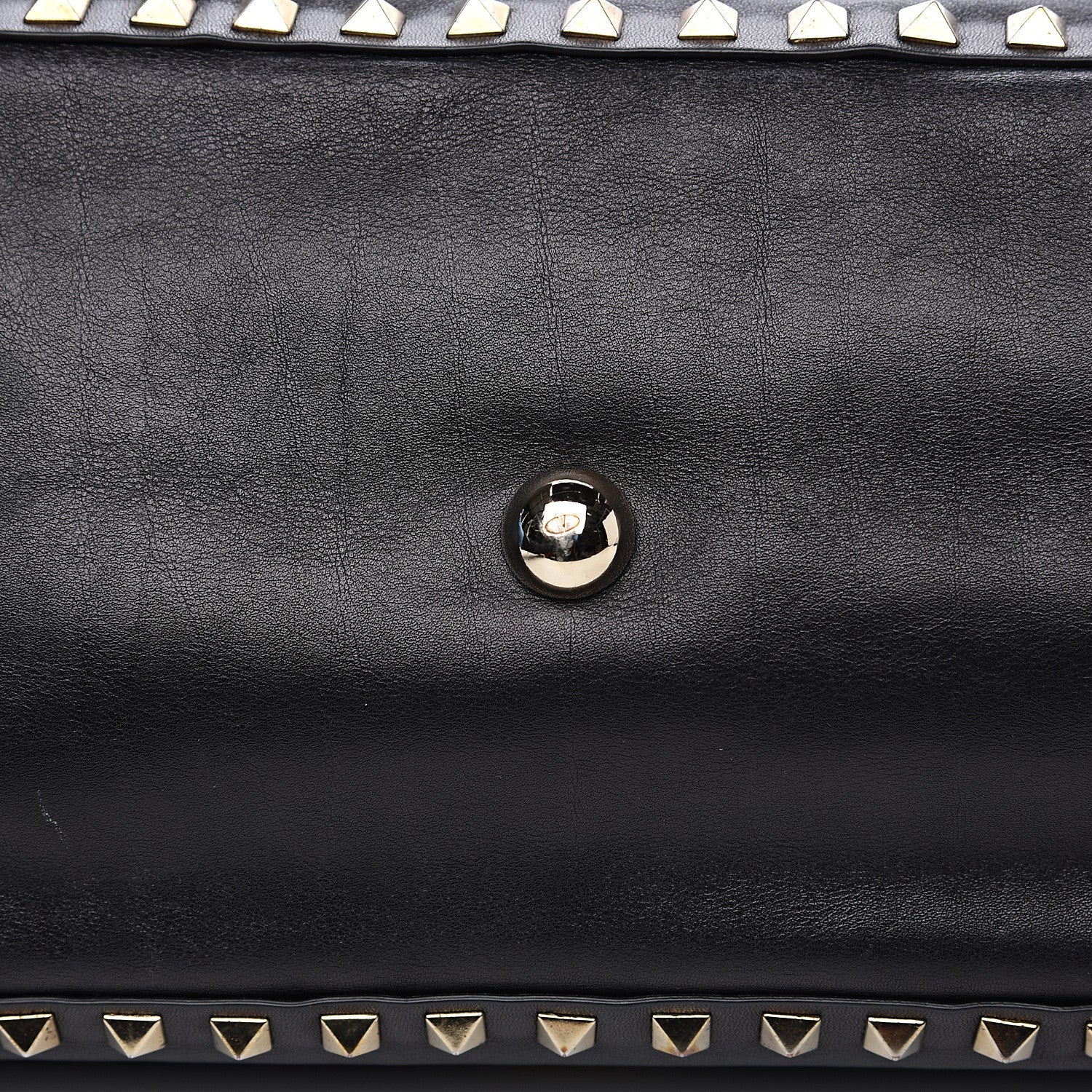 Valentino Garavani Vitello Medium Rockstud Tote Black 9 of 14