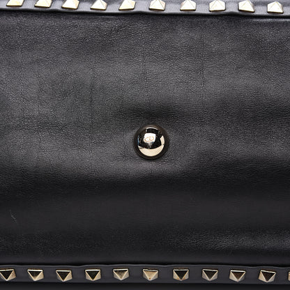 Valentino Garavani Vitello Medium Rockstud Tote Black 9 of 14