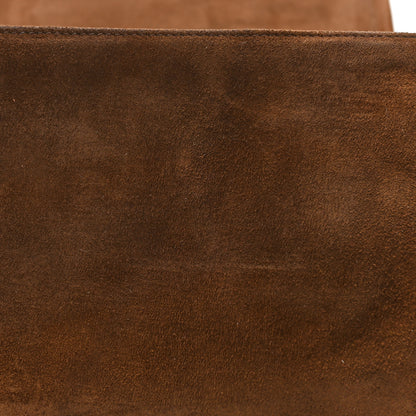 Chanel Suede Quilted CC Shoulder Bag Brown 14 of 15