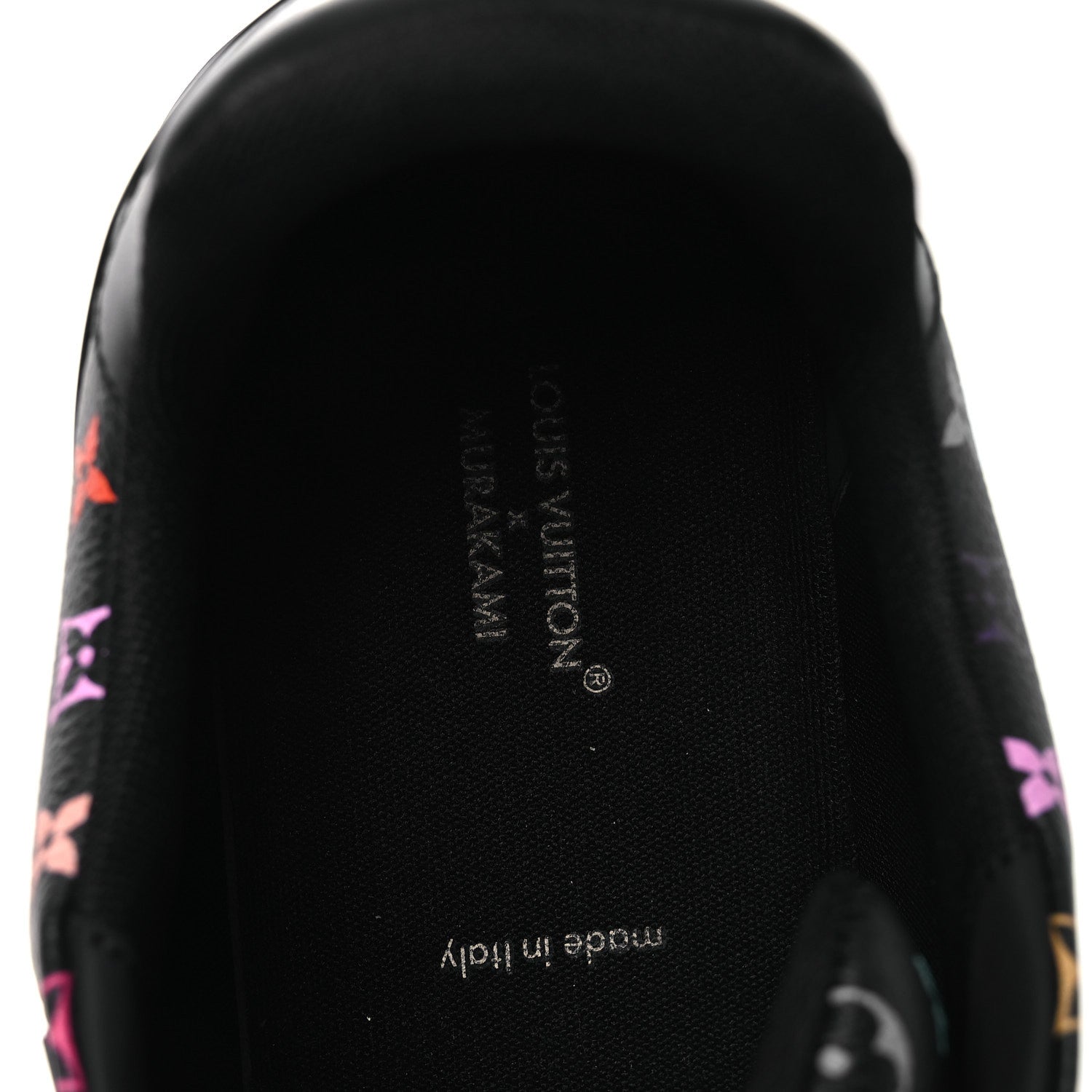 Louis Vuitton LV X TM Calfskin Monogram Multicolor Womens LV Trainer Sneakers 40 Black 9 of 10