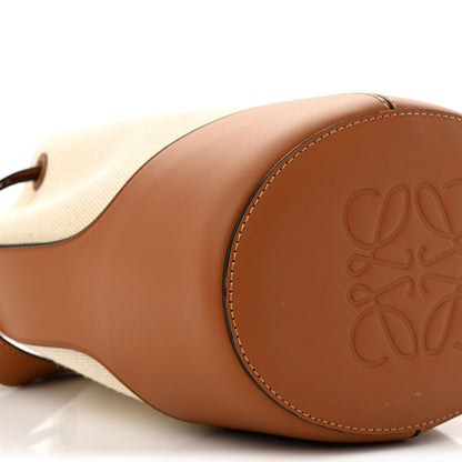 Loewe Canvas Calfskin Balloon Bucket Bag Ecru Tan 9 of 11
