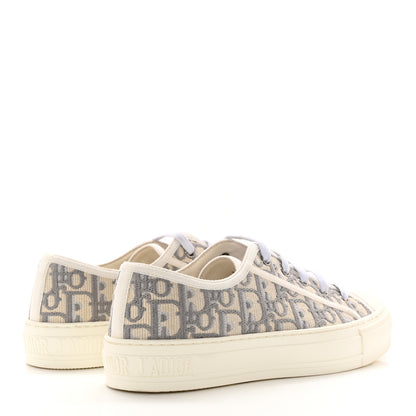 Christian Dior Canvas Oblique Walk'N'Dior Low Top Sneakers 37 Grey Stone 4 of 16