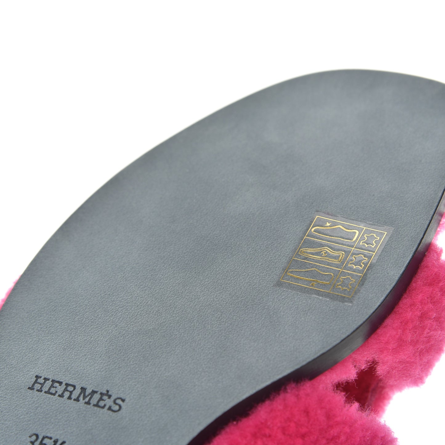 Woolskin Oran Sandals 35.5 Rose Fuchsia