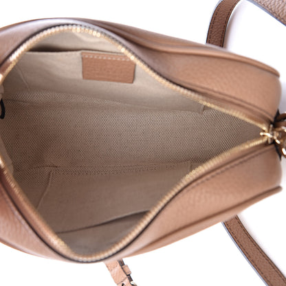 Gucci Pebbled Calfskin Small Soho Disco Bag Camelia 5 of 11